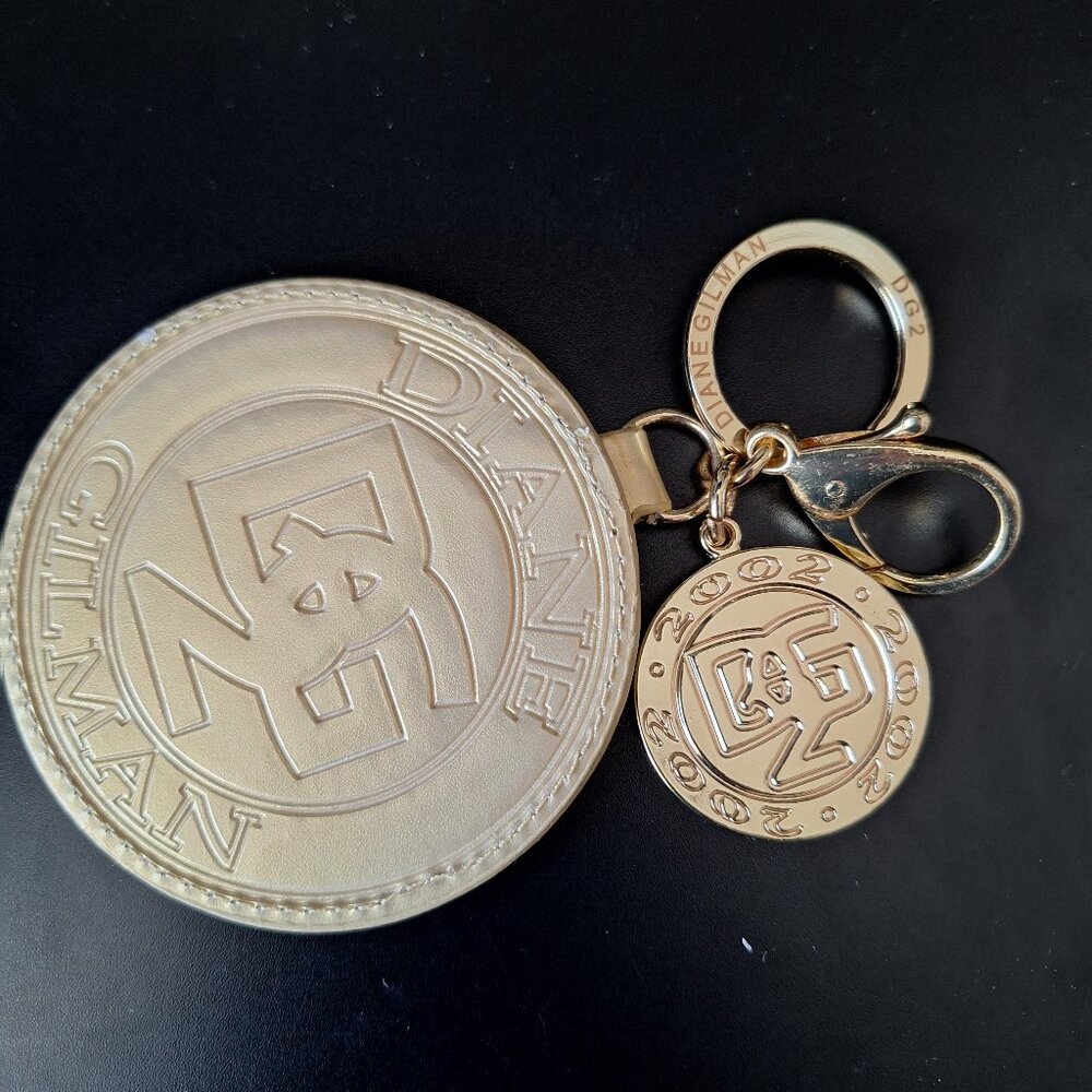 Vintage Diane Gilman DG2 Logo KeyChain or Bag Charm
